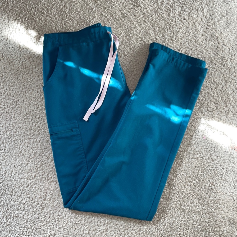 Figs Yola scrub pants - Caribbean blue - medium, tall